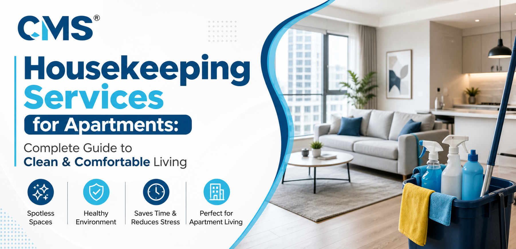Housekeeping services banner with CMS