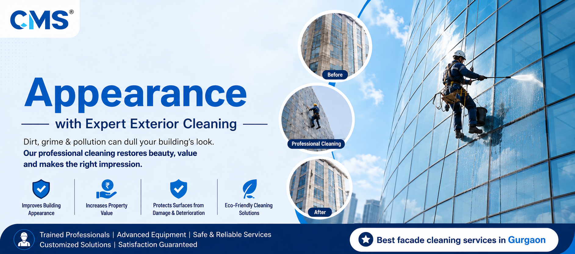 best Facade cleaning services in Gurgaon
